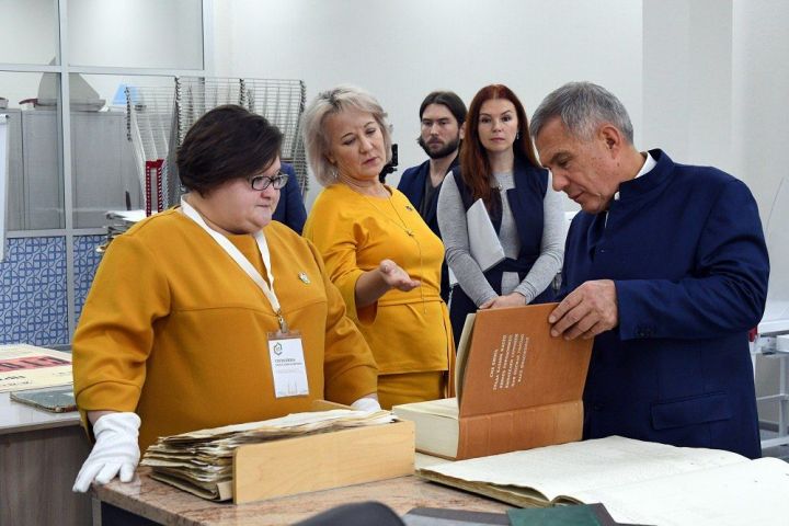 Рустам Минниханов посетил здание Госархива РТ в Лаишевском районе