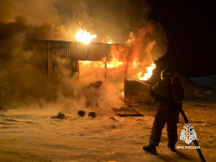 В Челнах мужчина получил ожоги на пожаре в вагоне-бытовке
