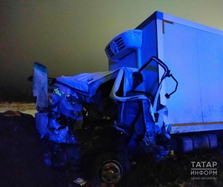 Водитель грузовика попал в больницу после столкновения с трактором под Зеленодольском