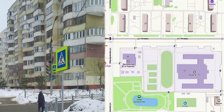 В Казани после обращения родителей около детсада и лицея №177 установили пешеходные светофоры