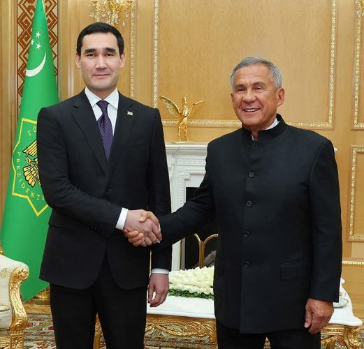 Минниханов в рамках рабочего визита в Ашхабад встретился с президентом Туркменистана