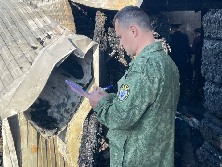 По факту пожара в Тукаевском районе возбуждено уголовное дело