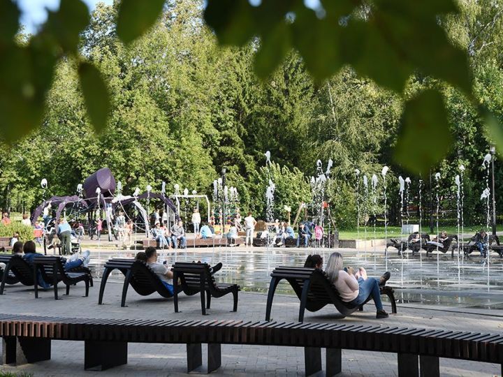 В парке им. Горького в Казани усилили безопасность поющего фонтана