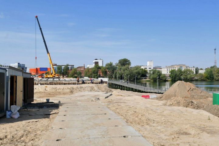 В Казани работы на мосту через озеро Кабан закончат на месяц раньше