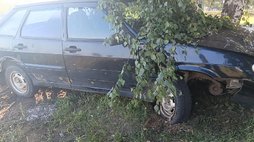 Пьяный подросток врезался в дерево на машине своего отца