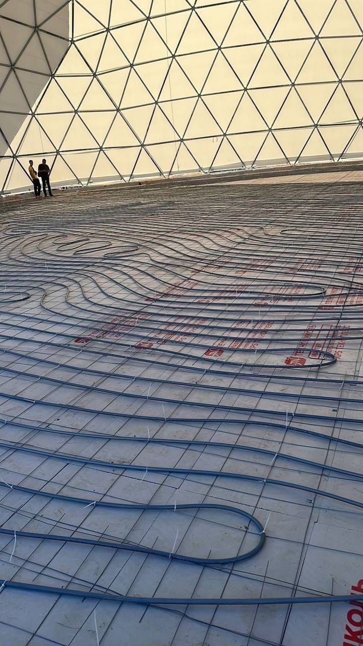 В Менделеевске заканчиваются работы по возведению уникального купола