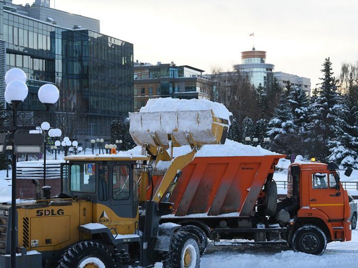 В Казани за сутки вывезли более 37 тыс. тонн снега
