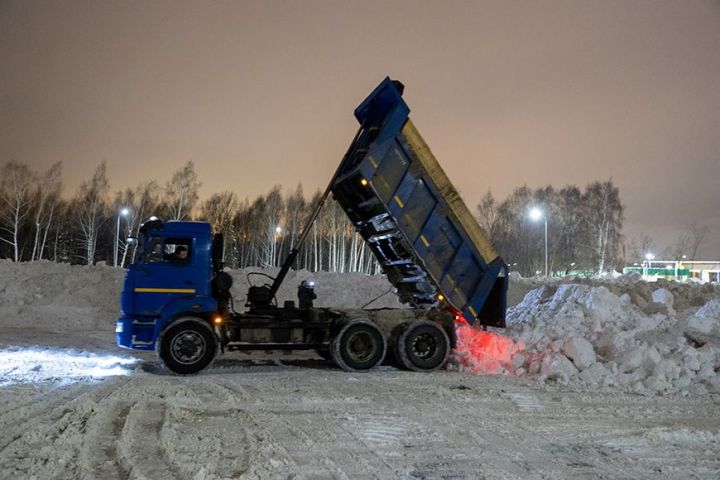 С начала зимы с улиц Казани вывезли 792 тыс. тонн снега