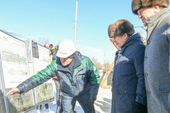 Раис РТ посмотрел ход строительства первого участка второй линии казанского метро