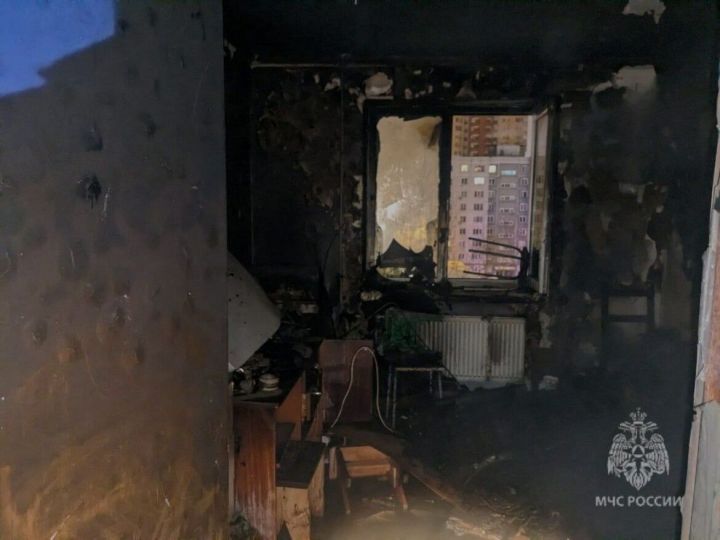 Женщина погибла при пожаре в казанской девятиэтажке