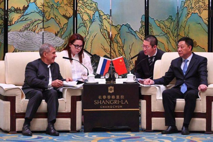Минниханов обсудил сотрудничество с губернатором провинции Цзилинь