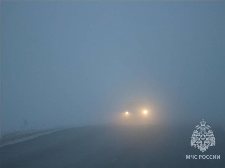 Татарстанцев предупредили о тумане на дорогах ночью и утром в понедельник
