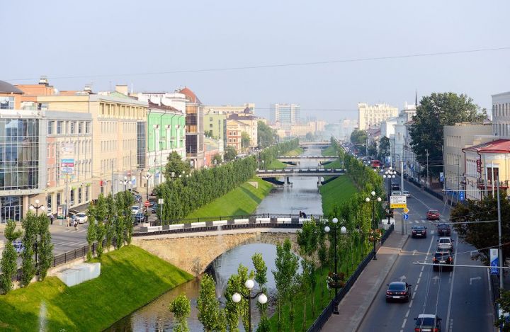 Ремонтные работы стали причиной обмеления реки Булак в Казани