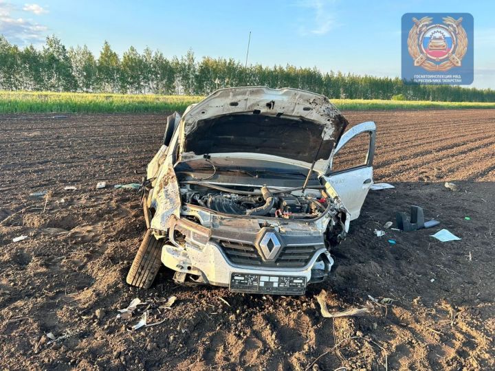 В Ютазинском районе водитель погиб после опрокидывания в кювет