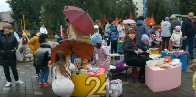 Детскую барахолку в Казани перенесли из-за погодных условий