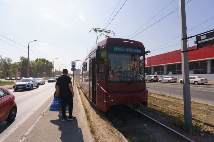 В Казани изменилось движение трамваев из-за повреждения контактной сети